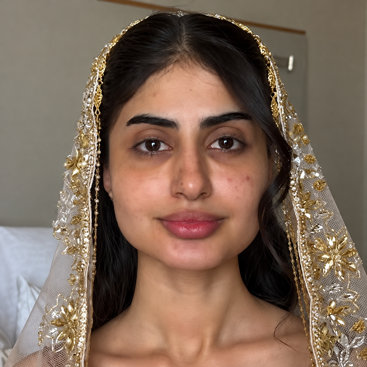 Engagement Makeup — before